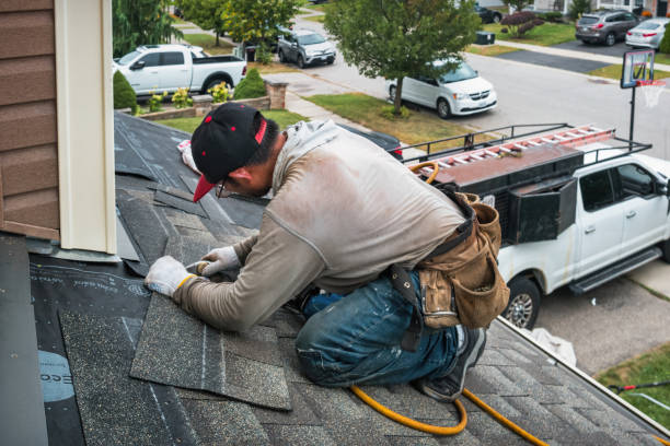 Professional Roof Replacement technician working in Randolph, MA